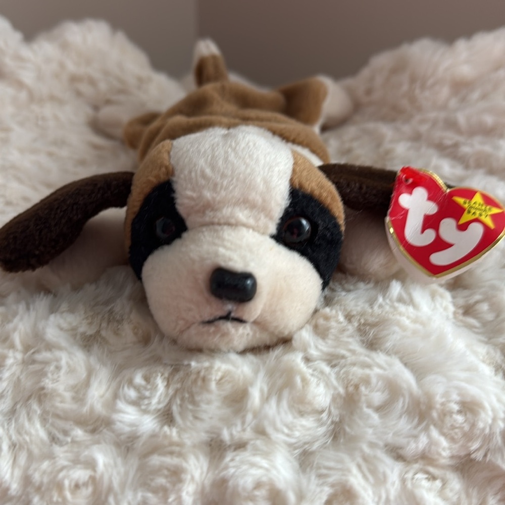 Ty Original Beanie Baby BERNIE St‎ Bernard Dog 1996 With Tag